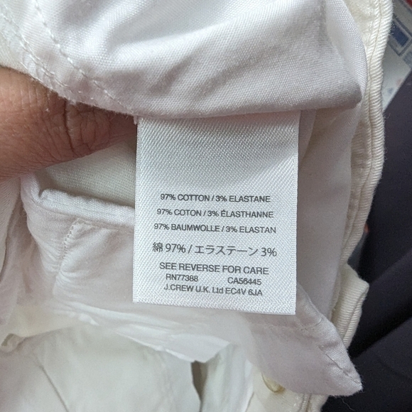 J. Crew Stretch Chino Cut Off Bermuda Shorts Sz 0 - Picture 8 of 9